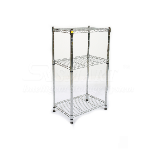 Chrome Kitchen Rack - 3 Flat Shelves
