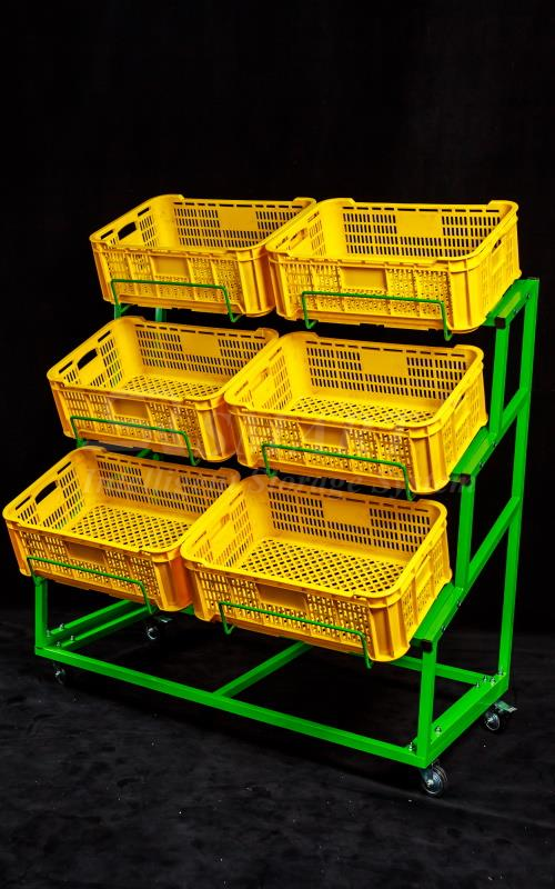 6 Baskets Fruit Rack (Green)