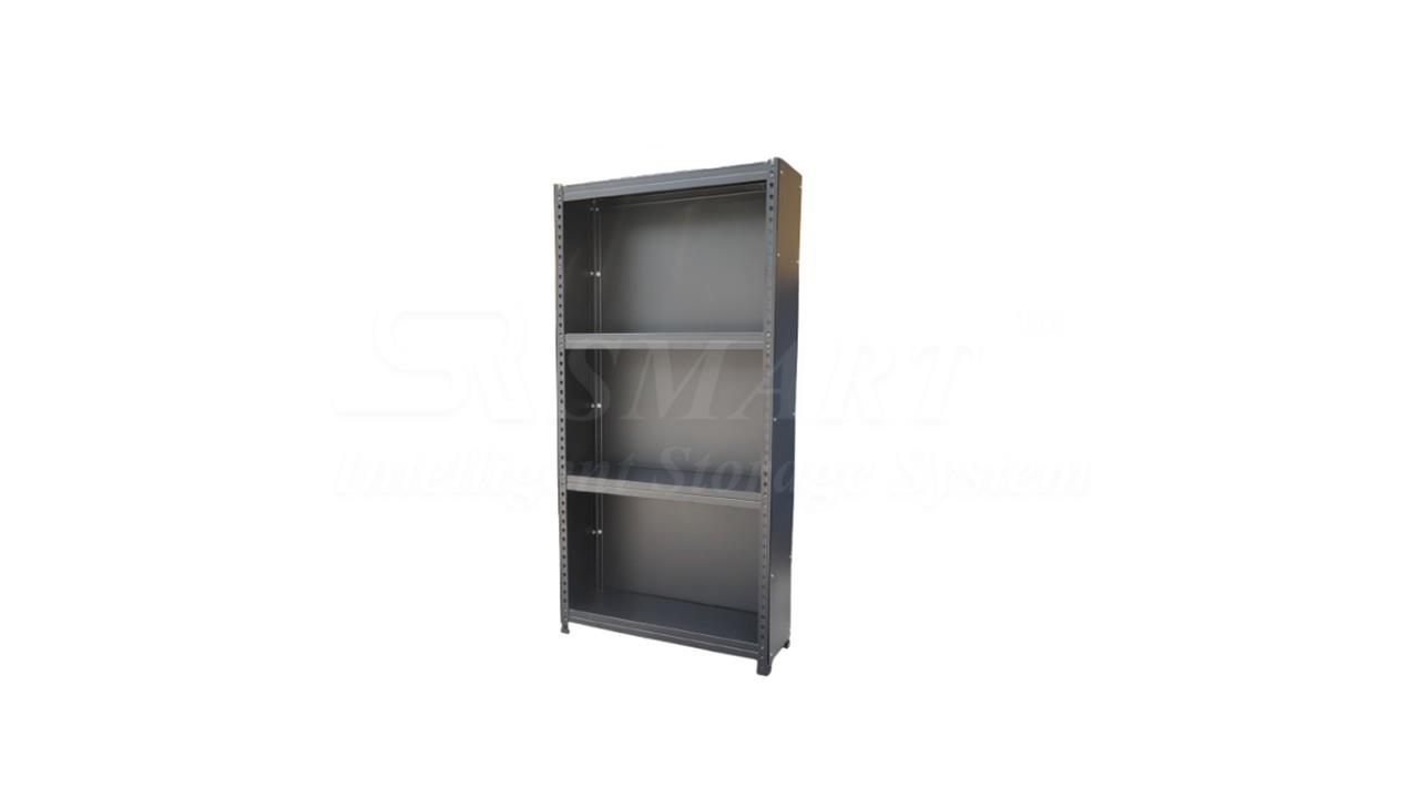 Boltless Rack with Side / Back Steel Panel (Matt Black)