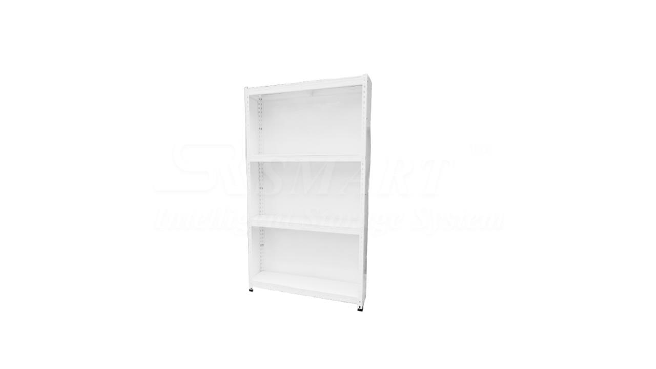 Boltless Rack with Side / Back Steel Panel (Pure White)