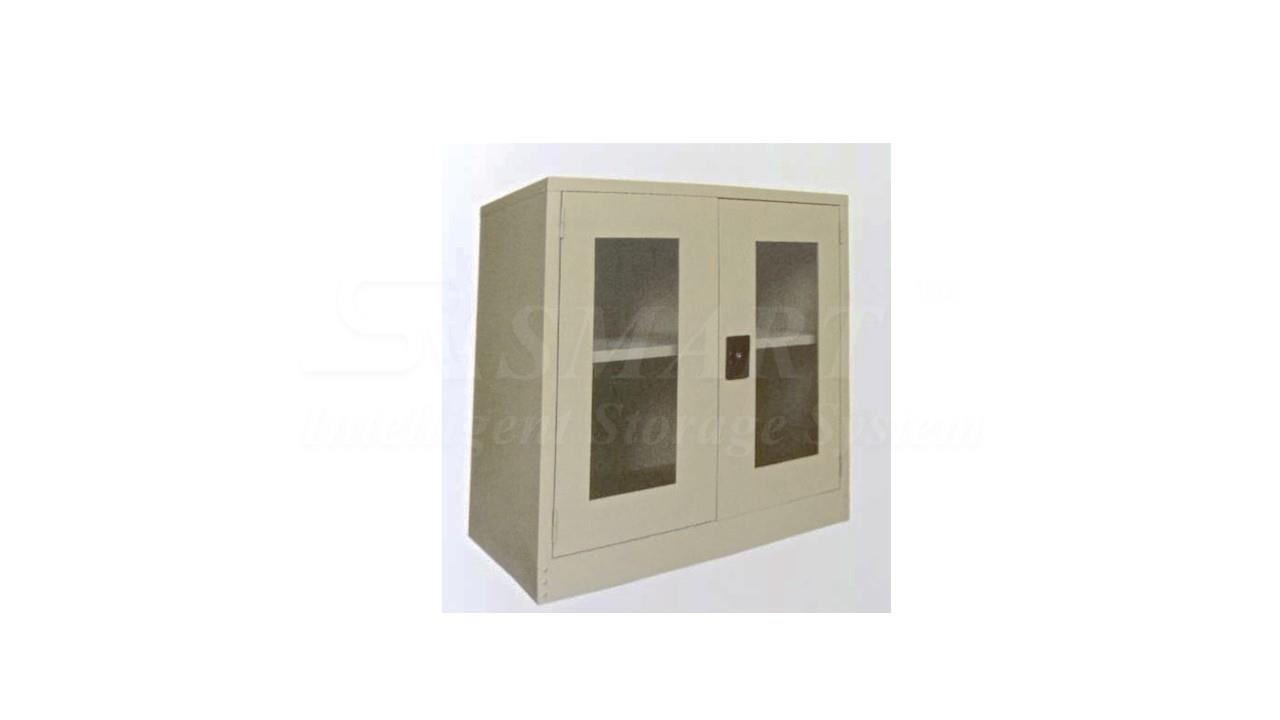 Half Height Cupboard with Glass Swinging Door