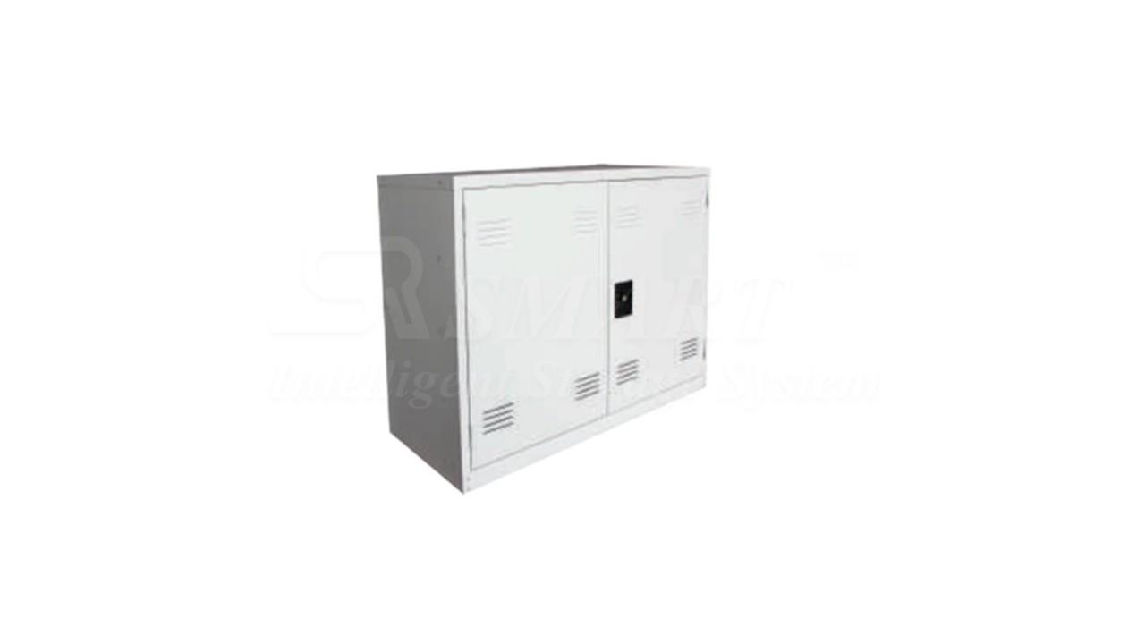 Steel Shoe Rack with Steel Swinging Door & Ventilation Hole