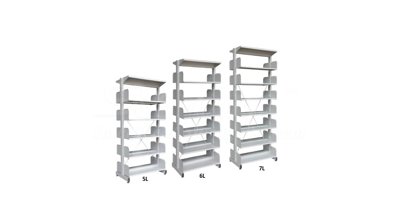 Library Shelving - Double Side Without Side Panel