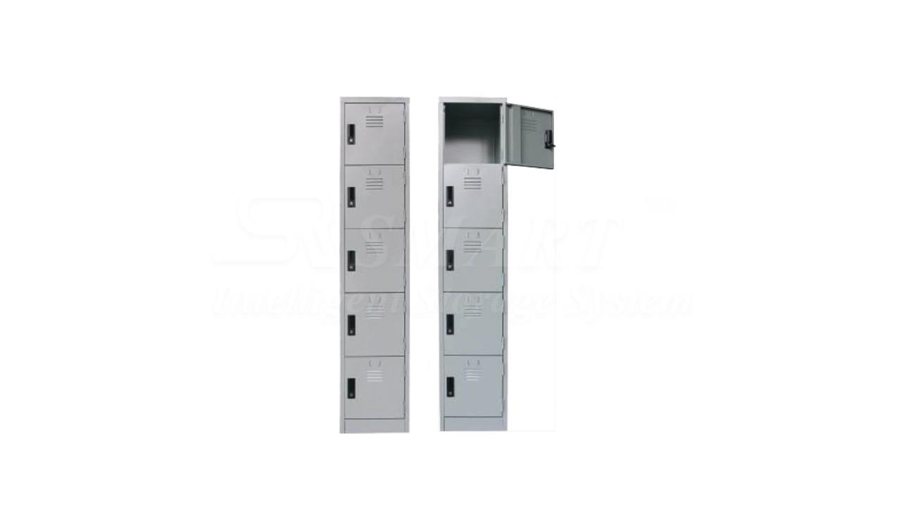 5 Compartments Steel Locker