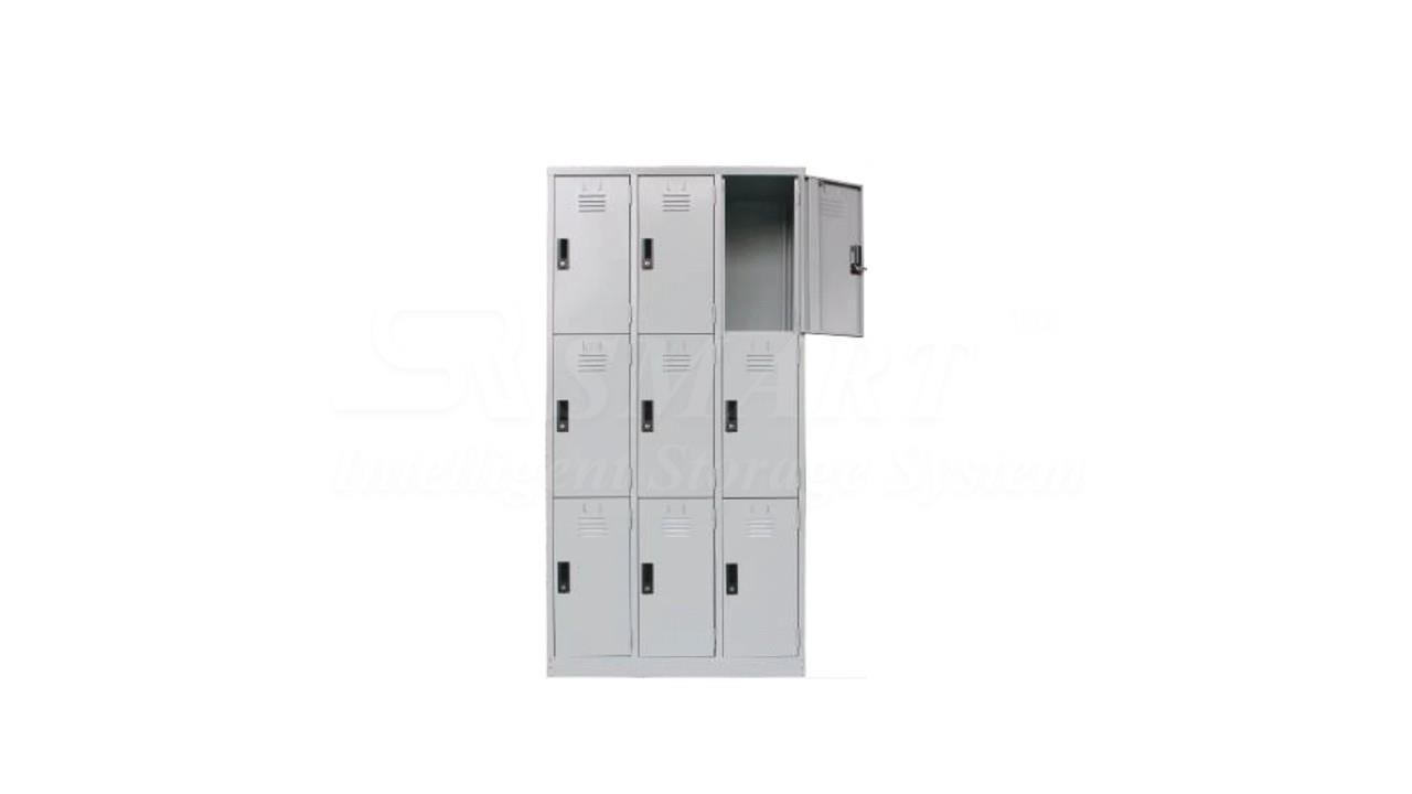 9 Compartments Steel Locker