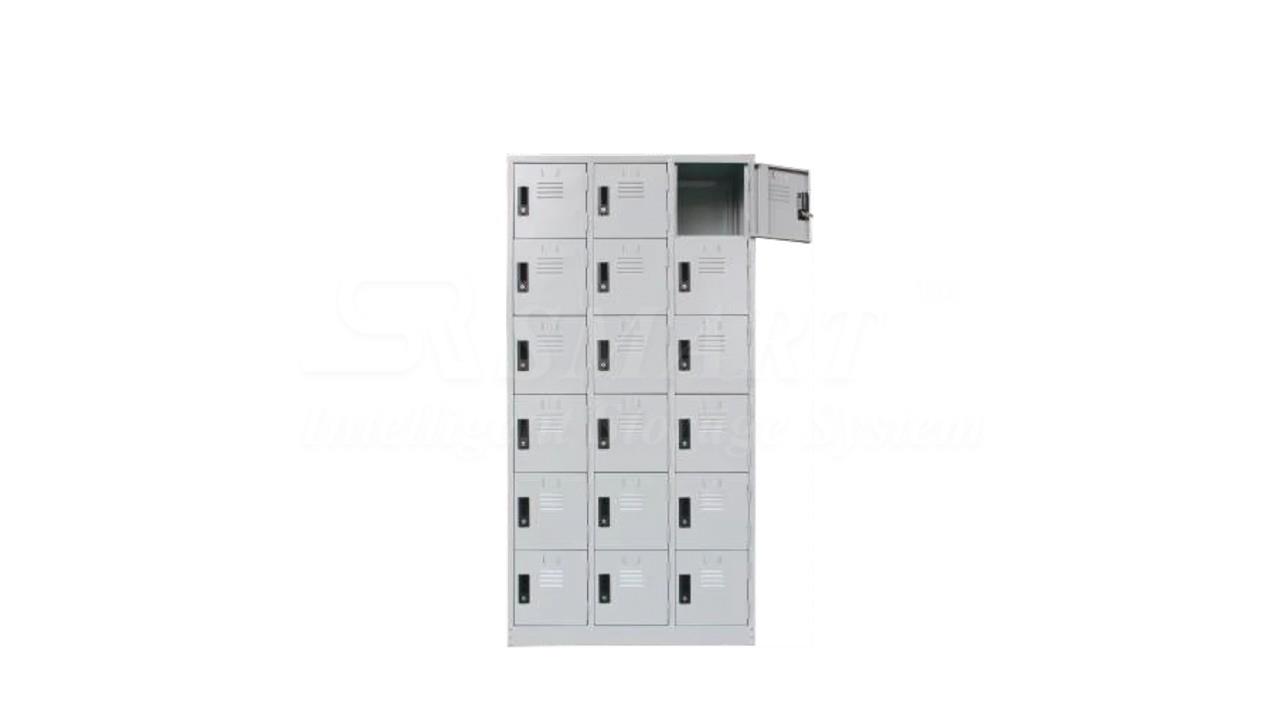 18 Compartments Steel Locker