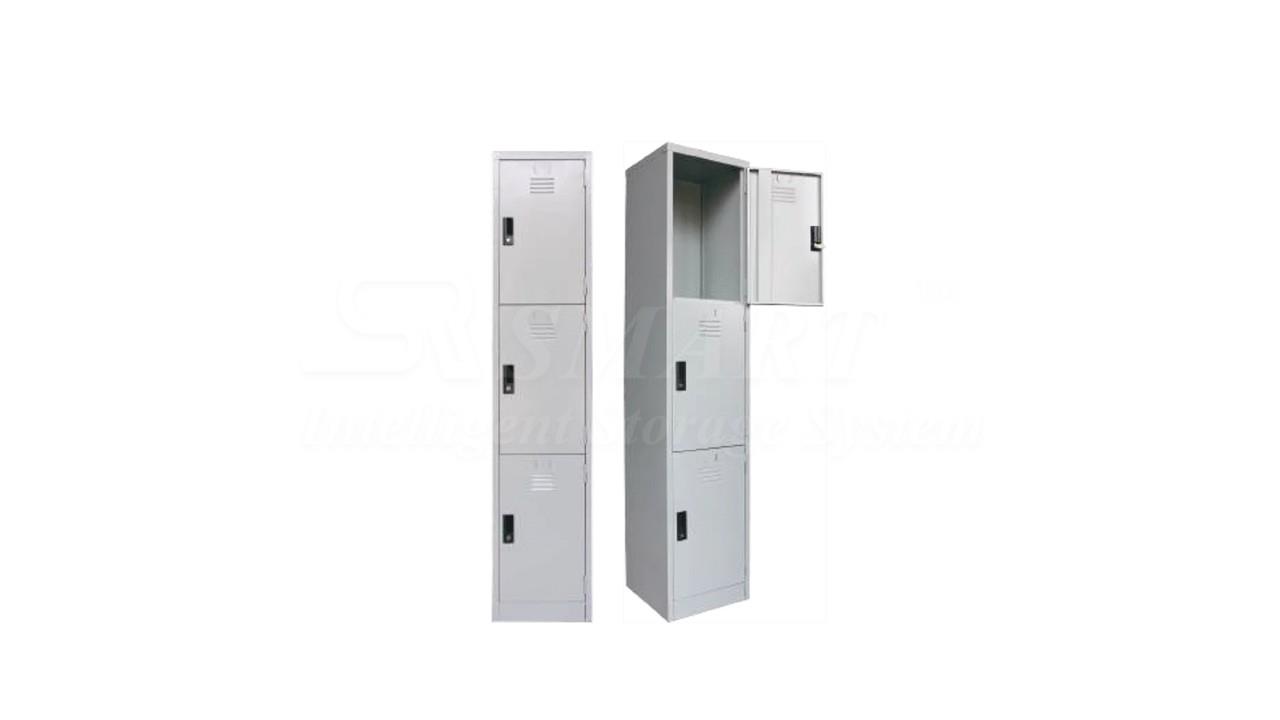 3 Compartments Steel Locker