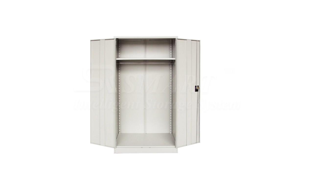 Full Height Wardrobe witth Steel Swinging  Door C/W 1 Adjustable Shelve At Top & 1 Cloth Hanging Bar At Bottom