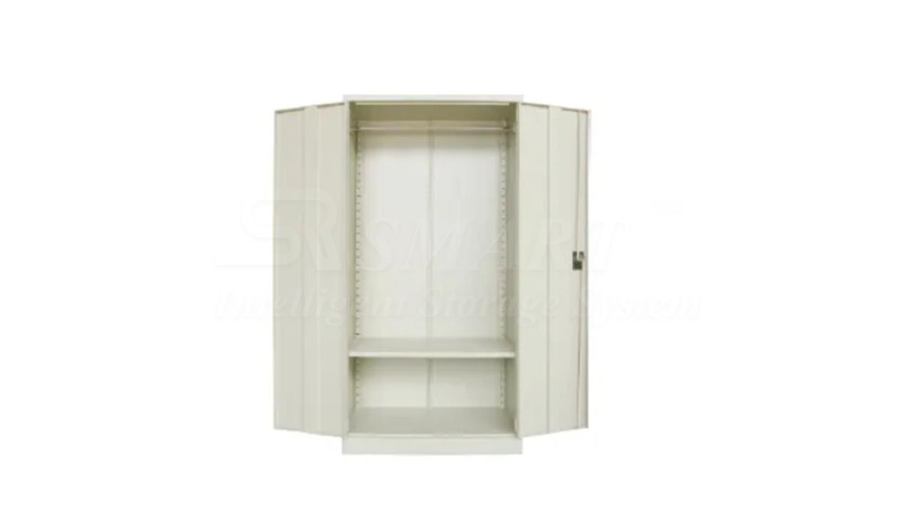 Full Height Wardrobe witth Steel Swinging  Door C/W 1 Cloth Hanging Bar At Top & 1 Adj Shelve At Bottom