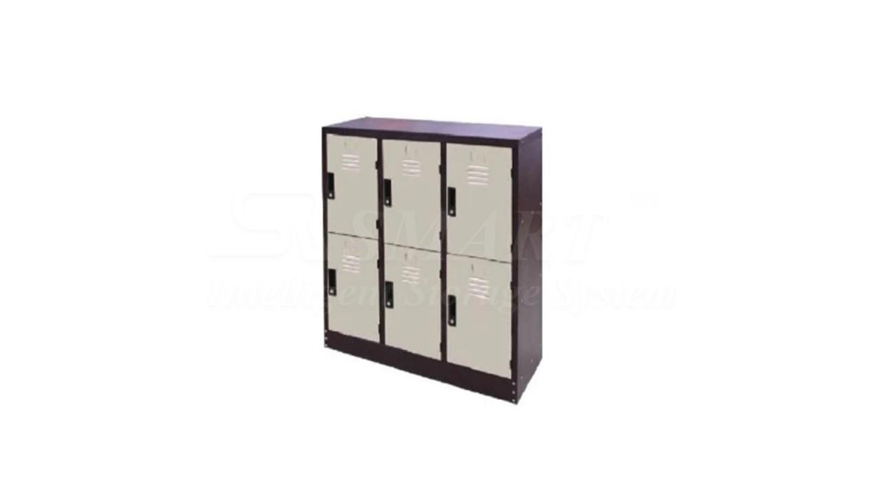 Half Hight 6 Compartments Steel Locker