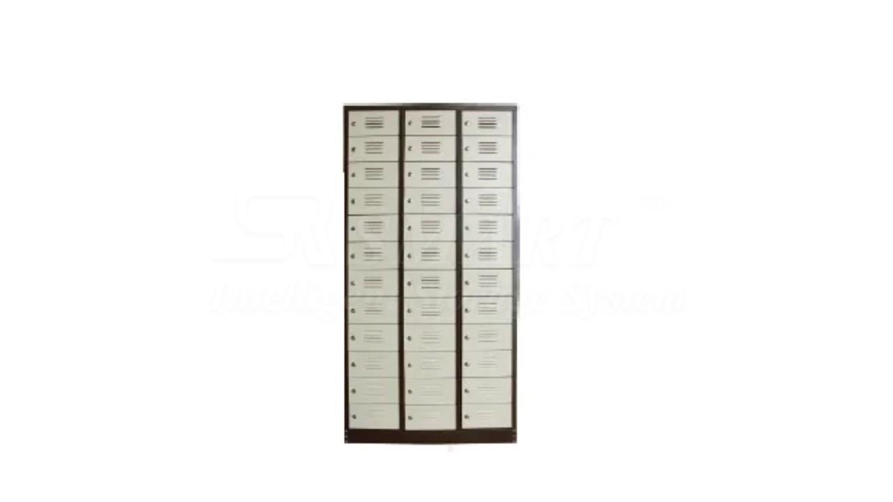 36 Compartment Steel Locker with Steel Swinging Door C/W Camlock