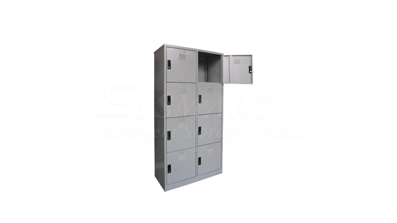 8 Compartment Steel Locker with Handle Camlock